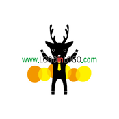 這是一個類別為：鹿標誌 , 寵物動物標誌 和 動物標誌 的Logo。編號:28576